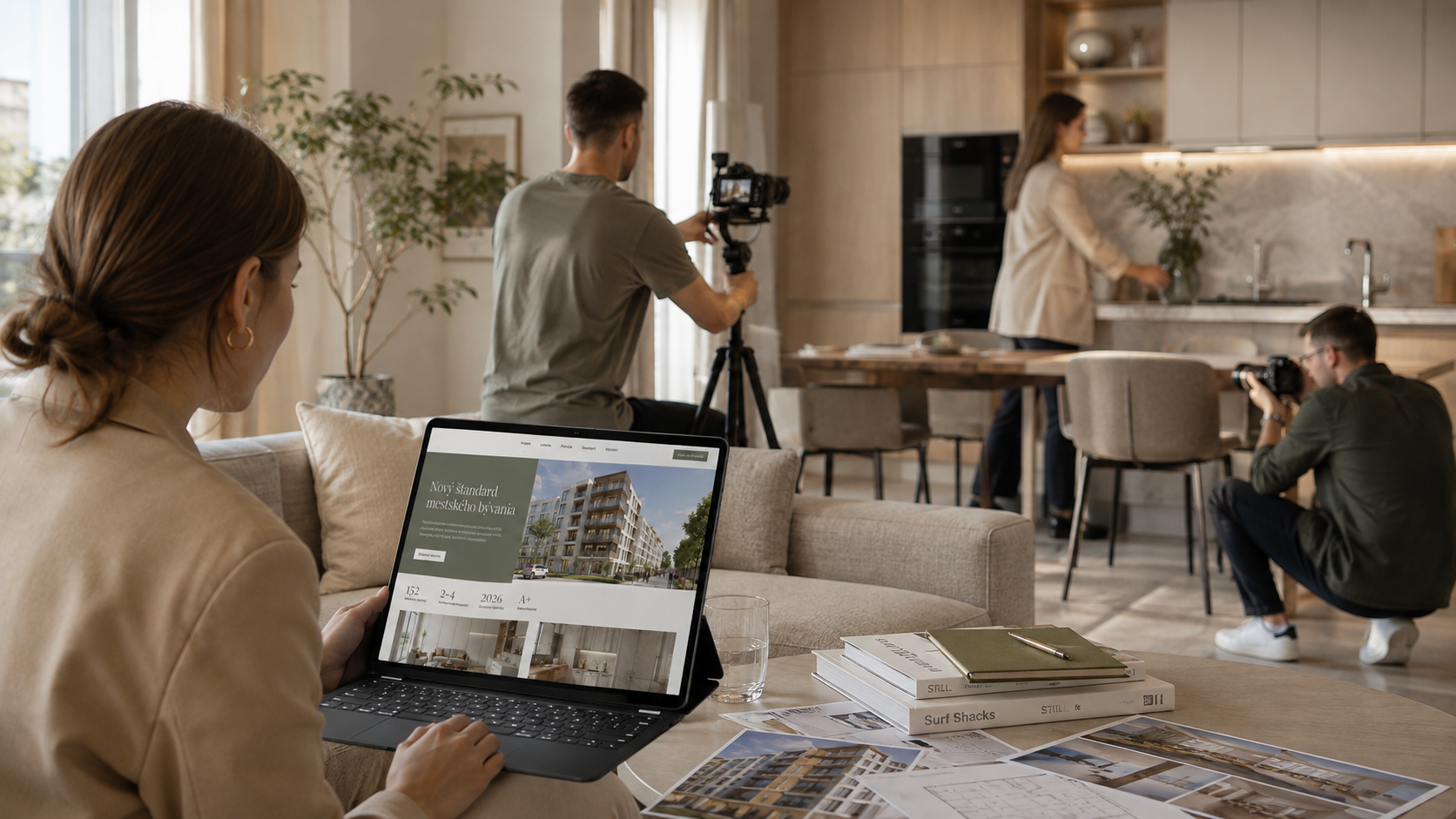 Content and website production for a residential development